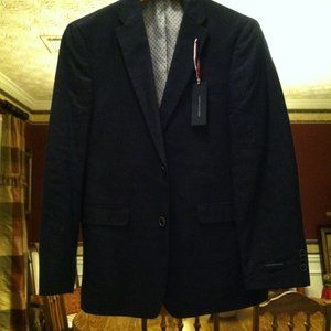 TOMMY HILFIGER MENS NEW NAVY 100%LINEN SPORT JACKET COAT BLAZER SIZE: 38R